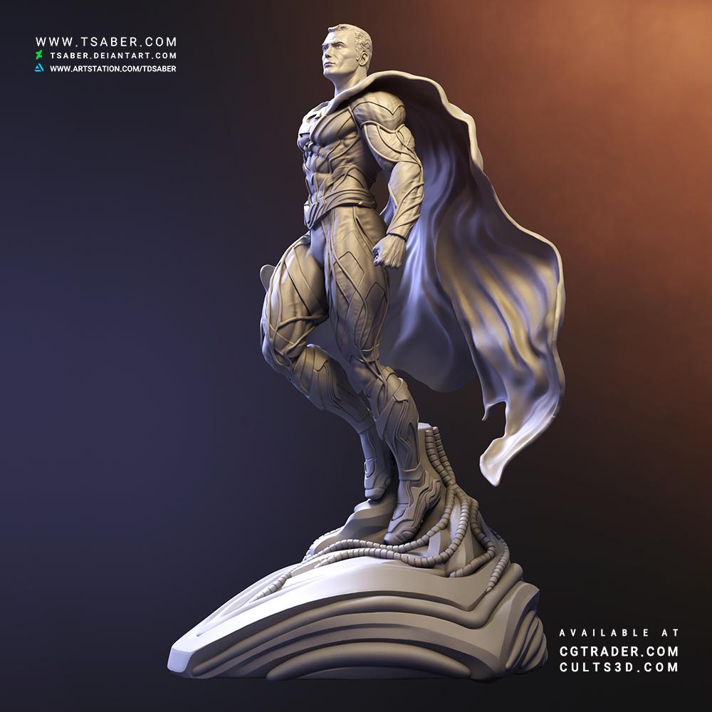 Superman Statue - Cults3d 04
